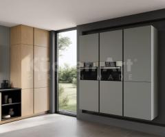 Cuisine en U en Chêne Fin Naturel Gris/Beige : Élégance Intemporelle et Raffinement Moderne - 2