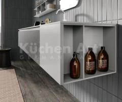 Salle de Bains moderne : Design Minimaliste avec Vasque Intégrée et Miroir R80 - 4