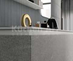 Salle de Bains moderne : Design Minimaliste avec Vasque Intégrée et Miroir R80 - 6