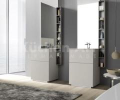 Cuisine moderne sur mesure avec vasque encadrée couleur gris-beige - 2
