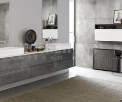 Salle de bains laquée Metal Piombo – Élégance italienne et vasque posée design - 2