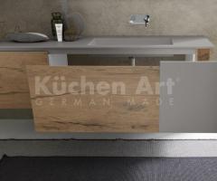 Salle de bains minimaliste bois & gris – Design épuré et contemporain - 3