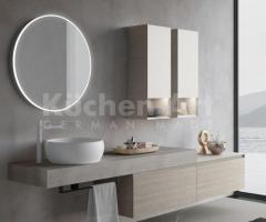 Salle de bains bois clair & plan pierre grise | Minimalisme architectural - 5